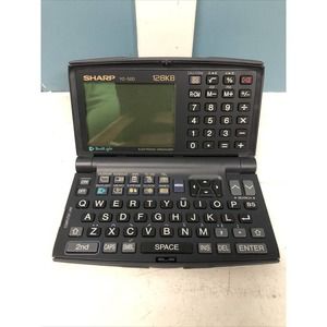 Vintage - Sharp YO-500 Black‎ Electronic Organizer with 128kb Memory Read